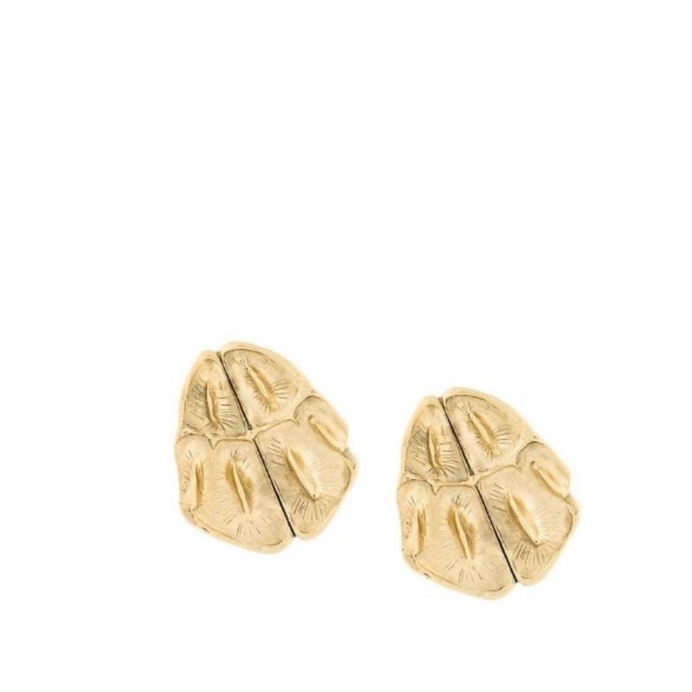 Saint Laurent Opyum crocodile clip on earrings in excellent conditions